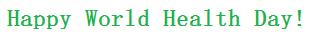 World Health Day